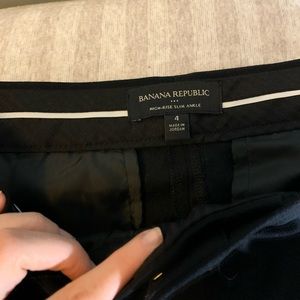 Banana Republic High Rise Slim ankle pant size 4
